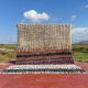 Vintage Moroccan Berber rug with multicoloured stripes – 332 x 244 cm