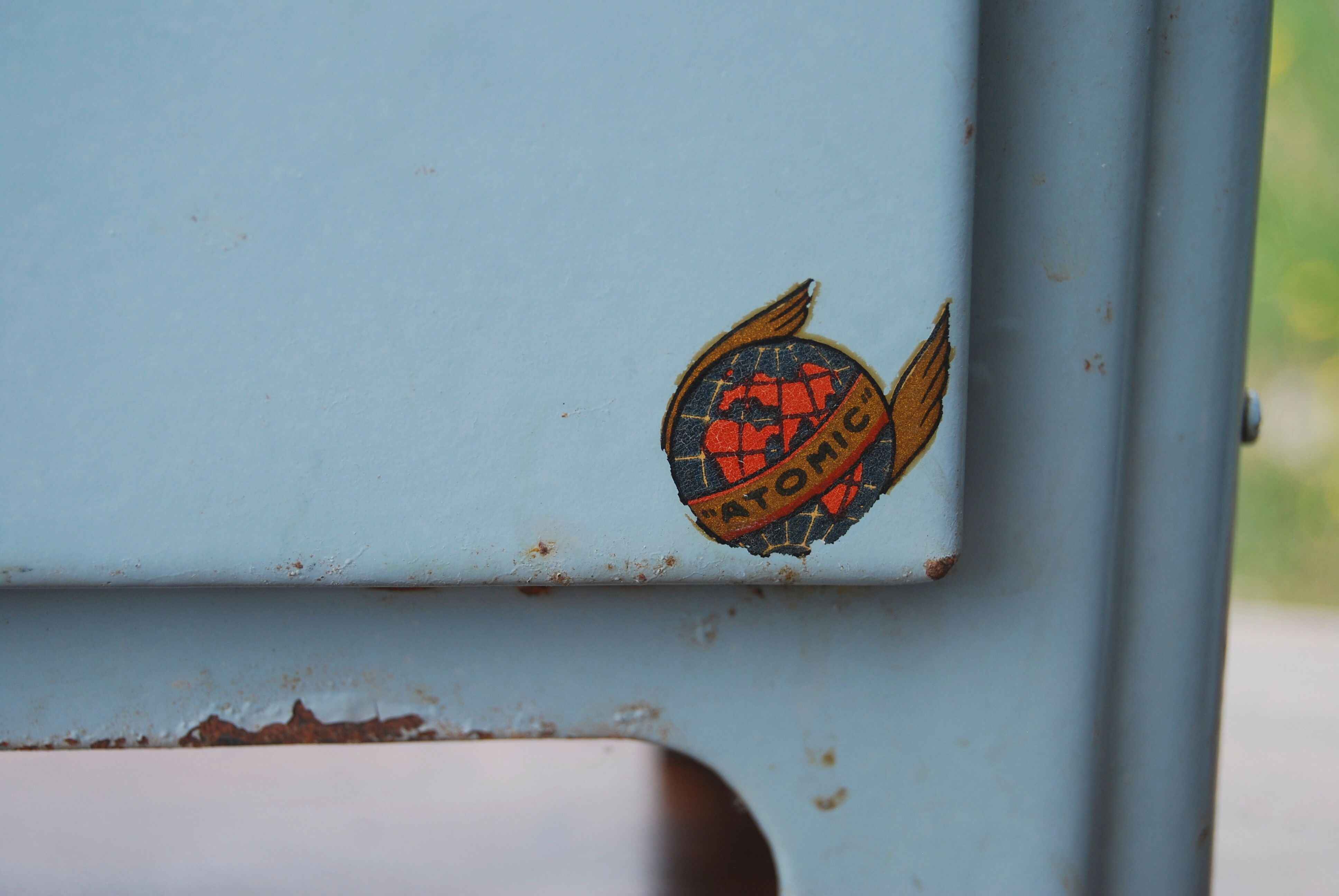 Tin toy, "atomic" electric stove