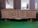 Immense buffet en enfilade 1957 noyer massif naturel