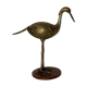 Sculpture subject vintage heron bird in brass