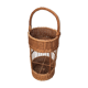Vintage rattan bottle holder