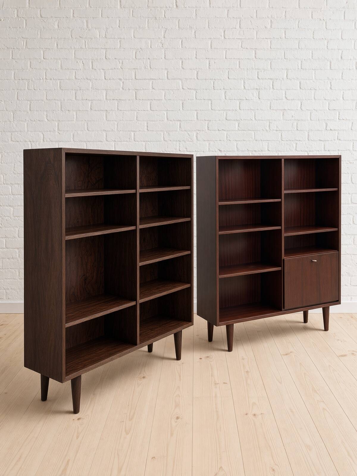 2 x Bibliothèques Omann Jun Modèle 6