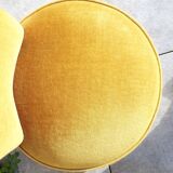 Paire de fauteuils crapaud