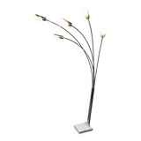 5-light chrome floor lamp, 1970s design
