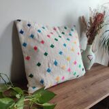 Coussin points coloré marocain