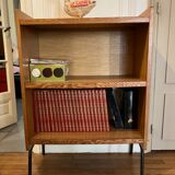 Vintage Scandinavian style wood bookcase