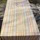 Beige vintage checkered rectangular tablecloth