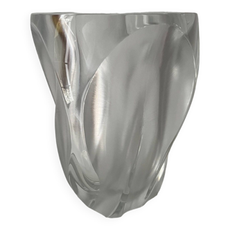 Lalique crystal vase year 60