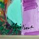 Still life with irises signed Guilbert