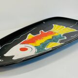 Grand plat à poisson faïencerie de Niderviller