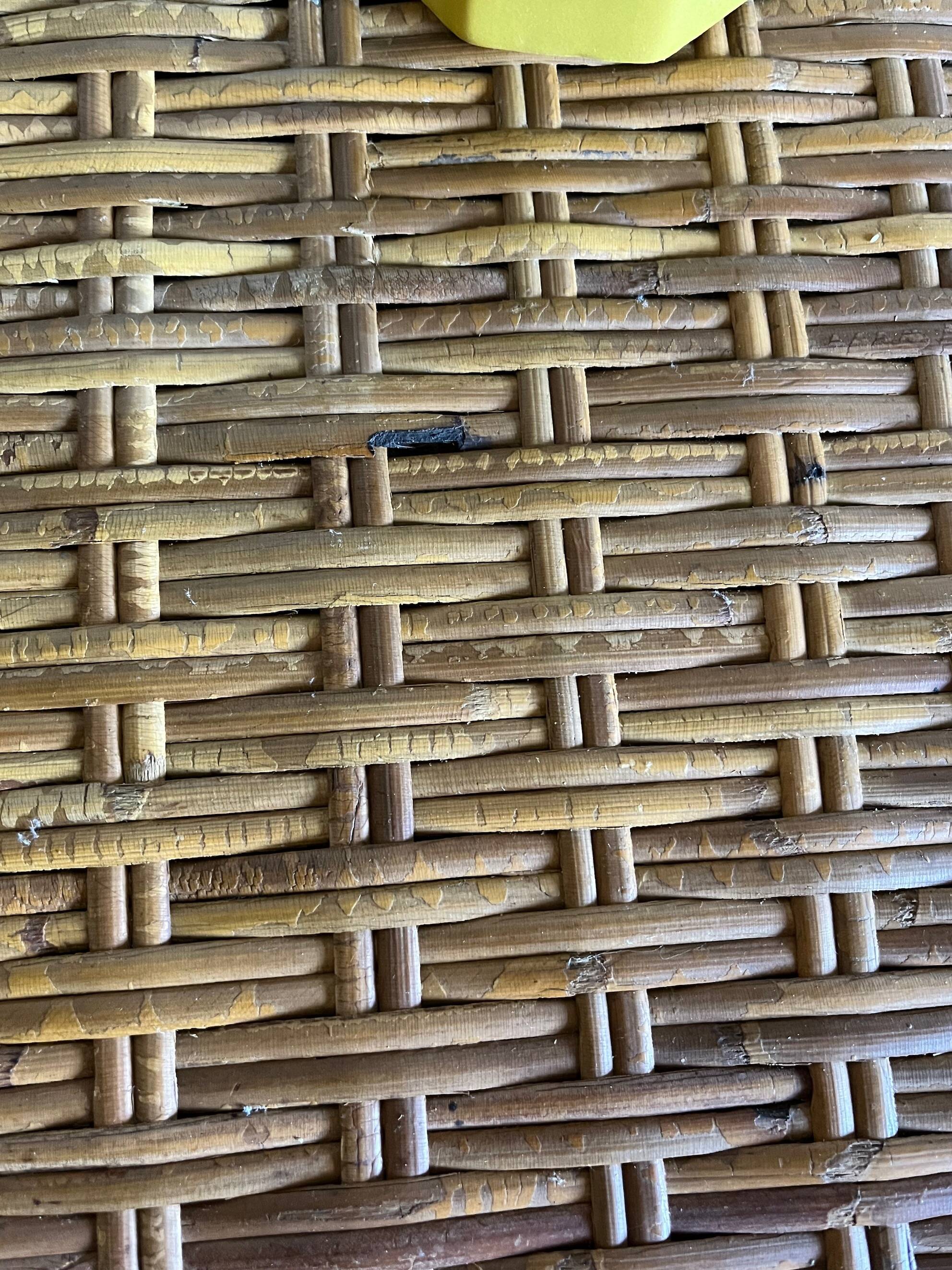 Vintage rattan shelf, console