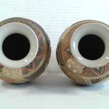 Pair Vases Satsuma
