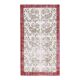 1970s Turkish Oushak Handmade Wool Cotton Beige Area Rug 127x235