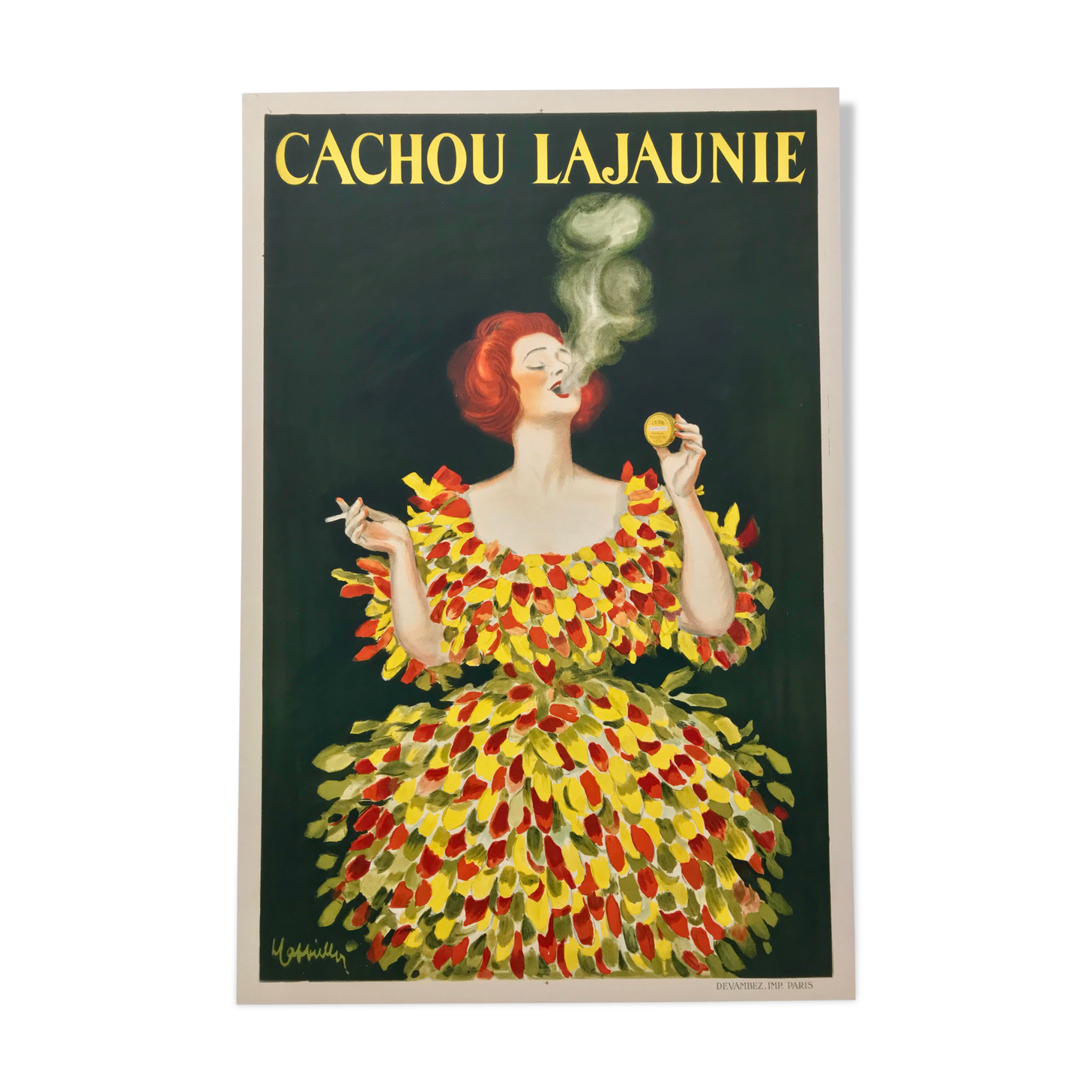 Original old poster Cachou Lajaunie - Cappiello
