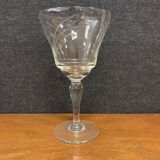 Service de verres à pieds en verre gravé
