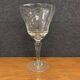 Engraved glass stemmed glass service