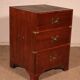 small marine or military chest of drawers in mahogany - 19th century