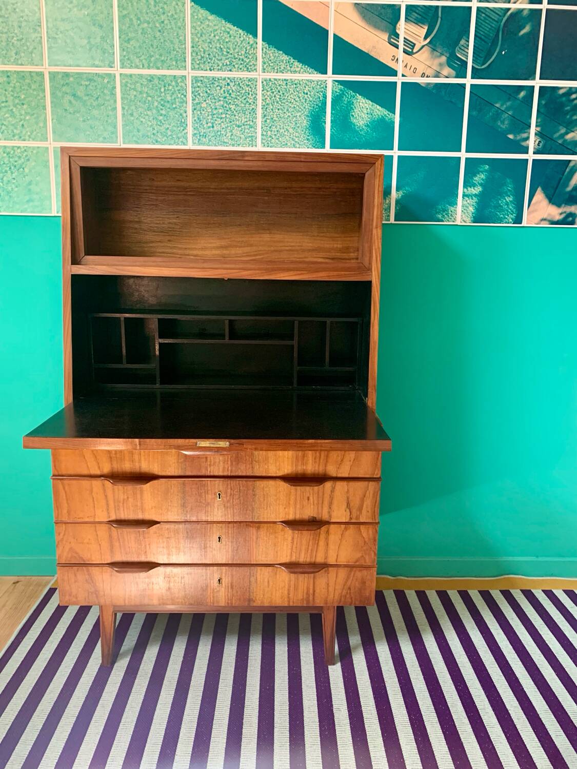 Vintage Scandinavian secretary