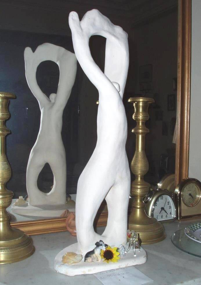 Large contemporary ceramic sculpture – Unique piece – 55 cm