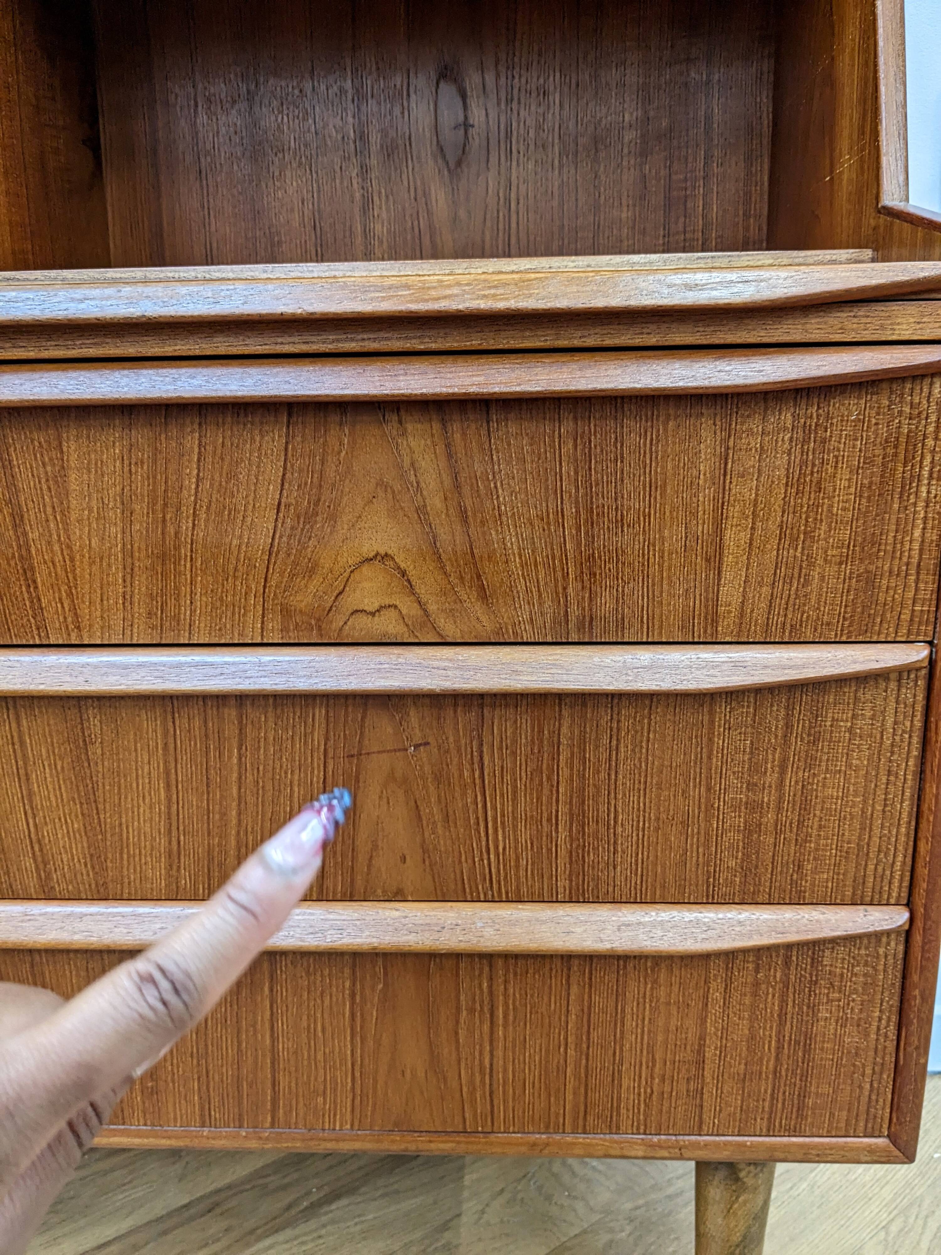 Vintage teak secretary