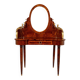 Coiffeuse forme haricot - loupe de thuya et bois de rose - époque: art déco
