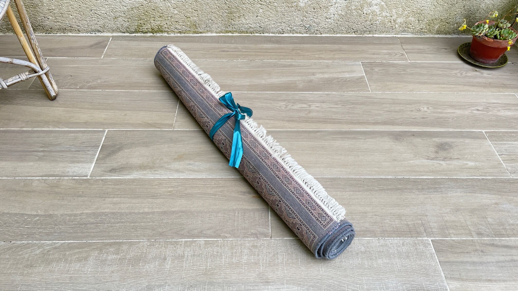 Oriental carpet pakistan grey-blue 160cm x 91cm
