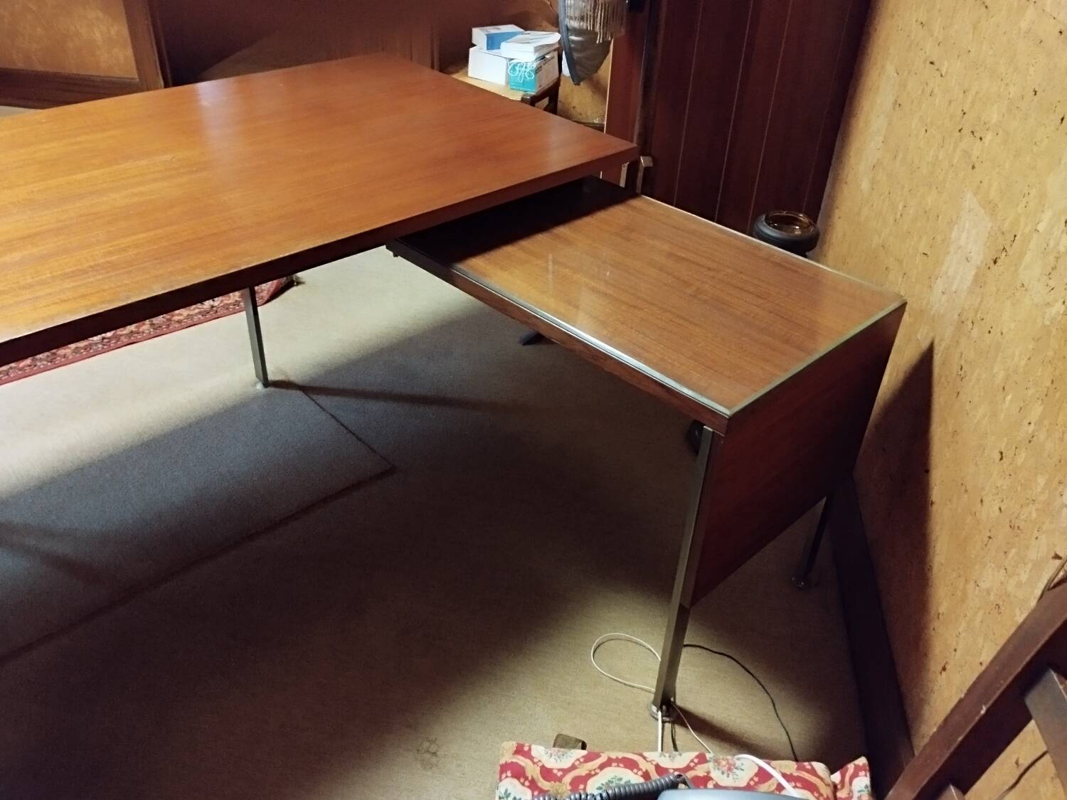 Vintage teak desk by Alain Richard