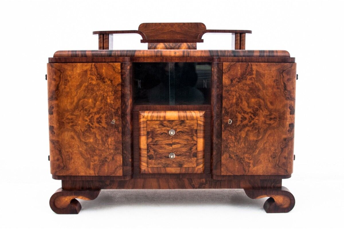 Art deco buffet, Poland, 1930s, after renovation