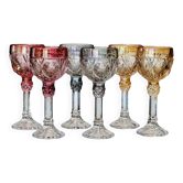 Amaris Nachtmann 6 Petits Verres A Liqueur En Cristal Coloré Irisé