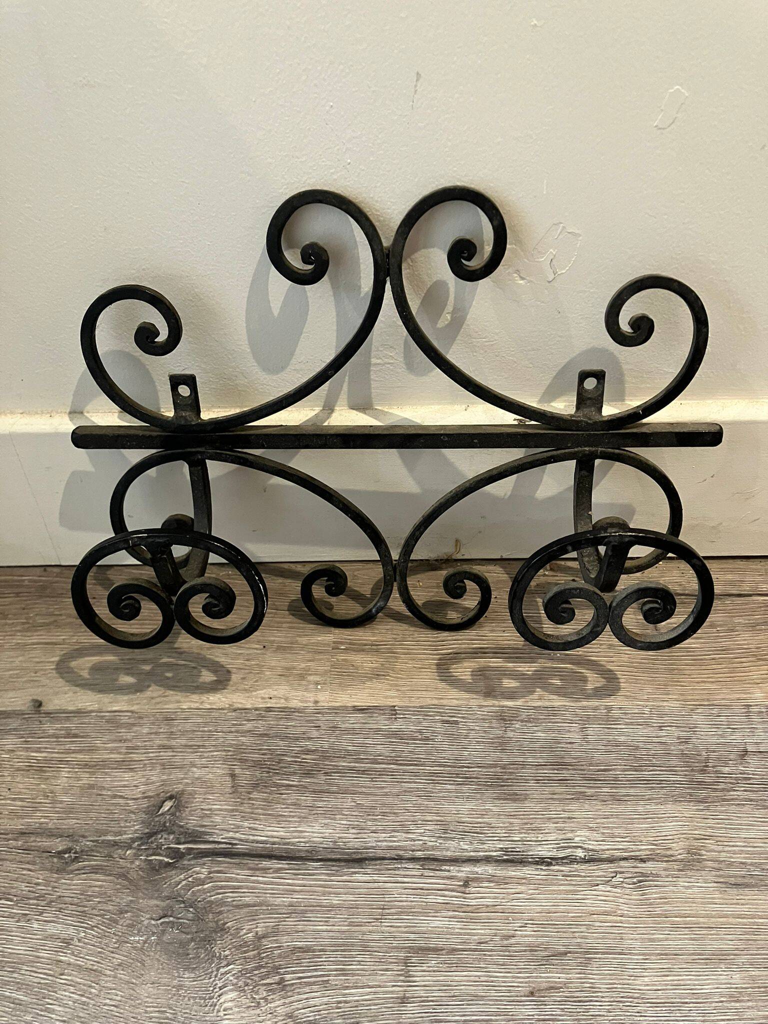 3 wrought iron coat racks