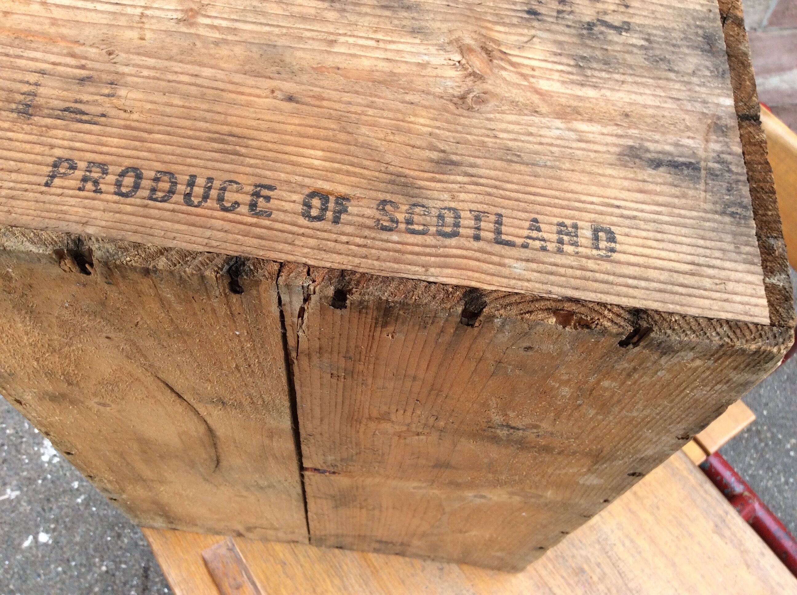 Caisse bois pub whisky scoth vintage 1950 scotland