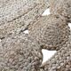Round bohemian jute rug 120 cm