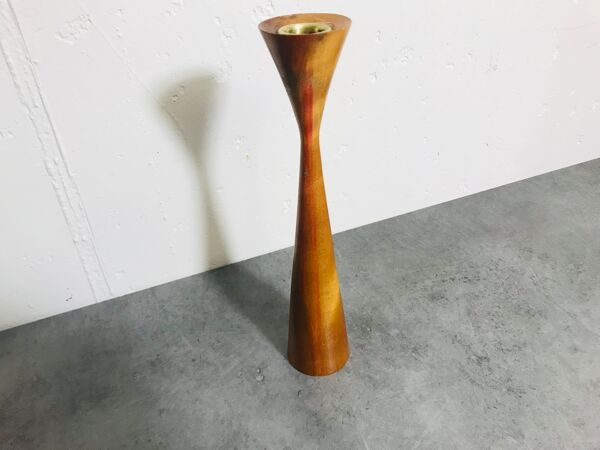 bougeoir scandinave en teck