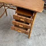 60s rattan desk