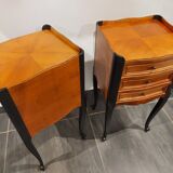 Pair of vintage Louis XV style bedside tables