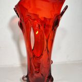 Jarrón de cristal de Murano. Italia, 1970s.