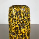 Pottery Super Yellow Color Fat Lava Multi-Color Vase Scheurich WGP, 1970s