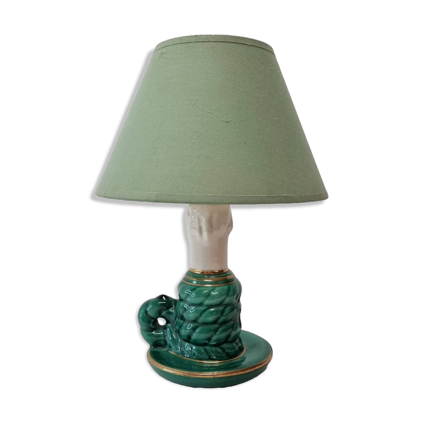 Vintage French Ceramic Lamp, 1950s
