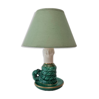 Vintage French Ceramic Lamp, 1950s