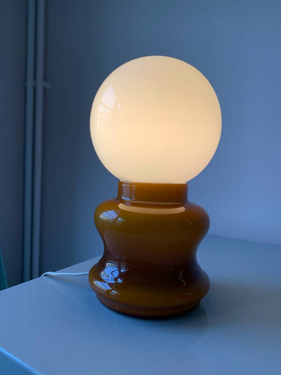 Vintage murano glass table lamp