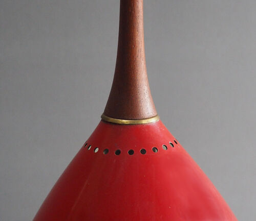 Vintage Danish Red metal suspension