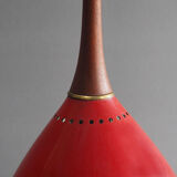 Vintage Danish Red metal suspension