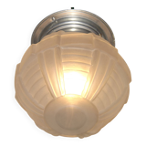 Art Deco ceiling light in glass and metal