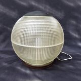 Holophane ball lamp on pedestal