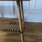 Table basse en rotin