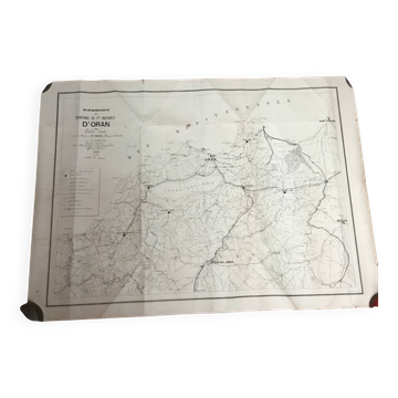 Carte d'Algérie 1883