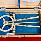 Naval Brass 3 arm full circular Protractor – USSR 1960
