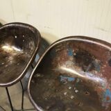 vintage industrial stool / tabouret