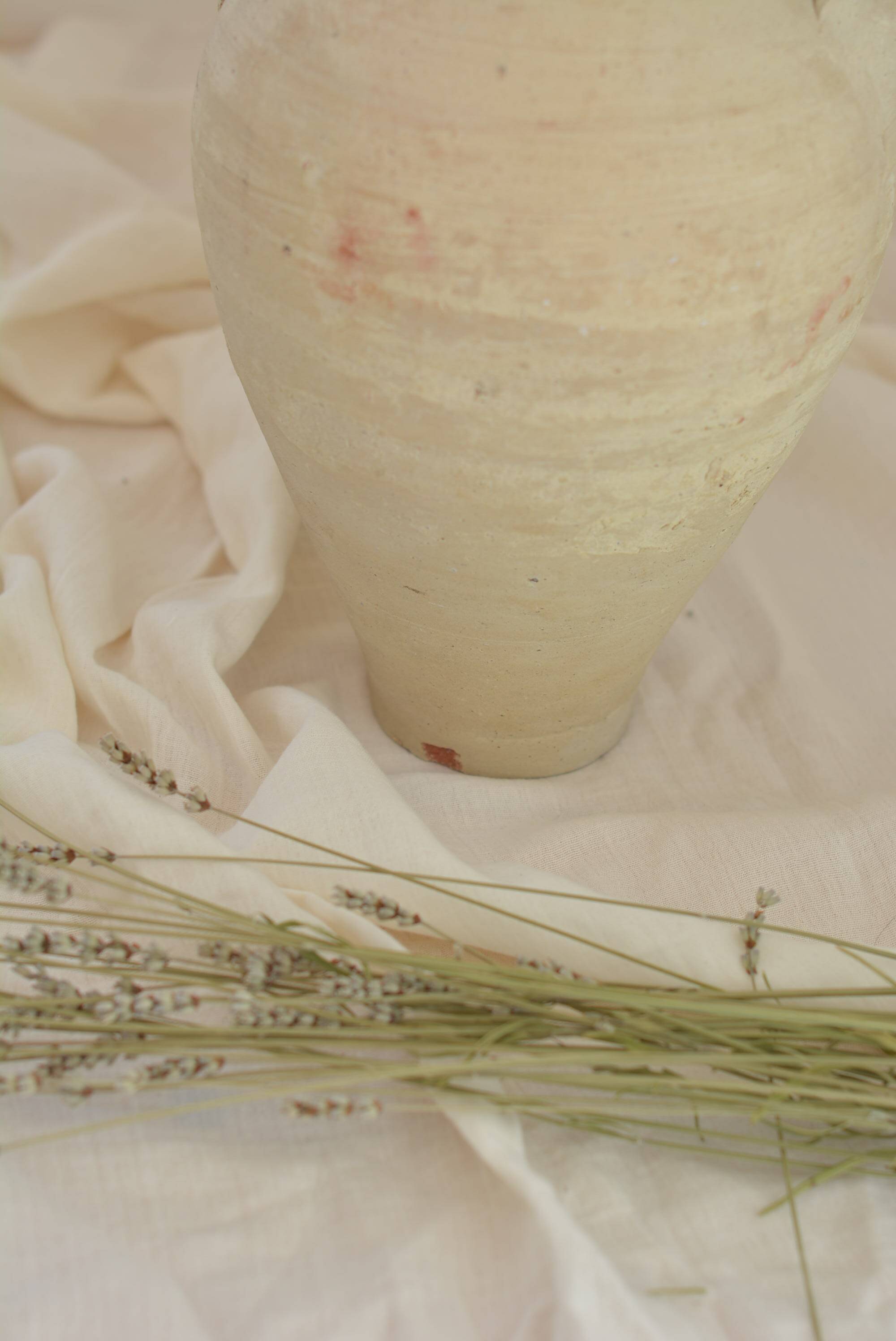 Handcrafted terracotta amphora