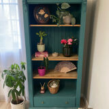 Solid wood green library